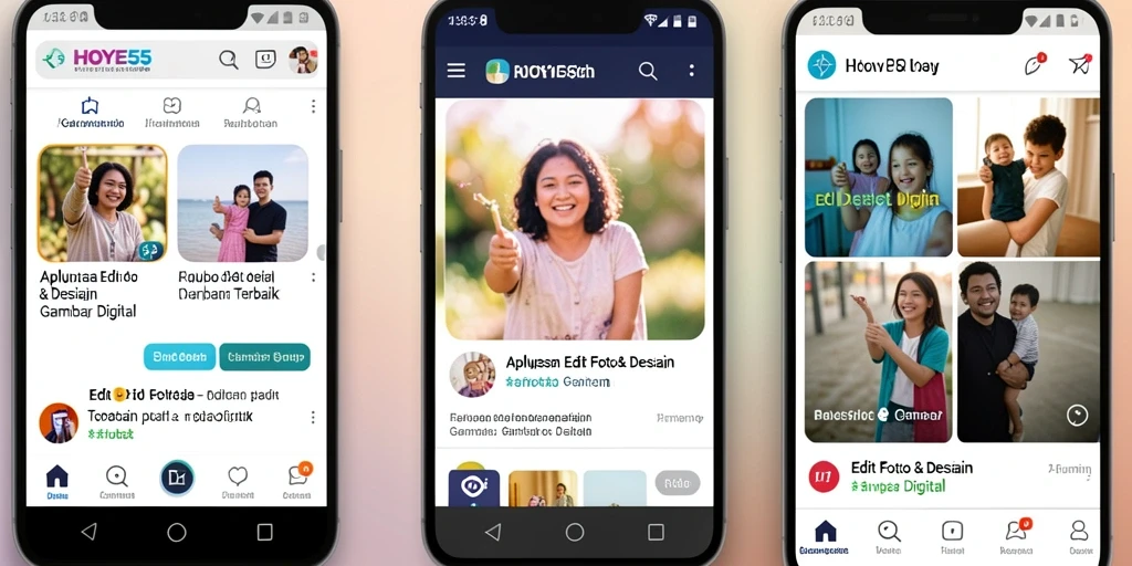 Antarmuka HOYE55 yang ramah pengguna untuk pengeditan gambar digital.
