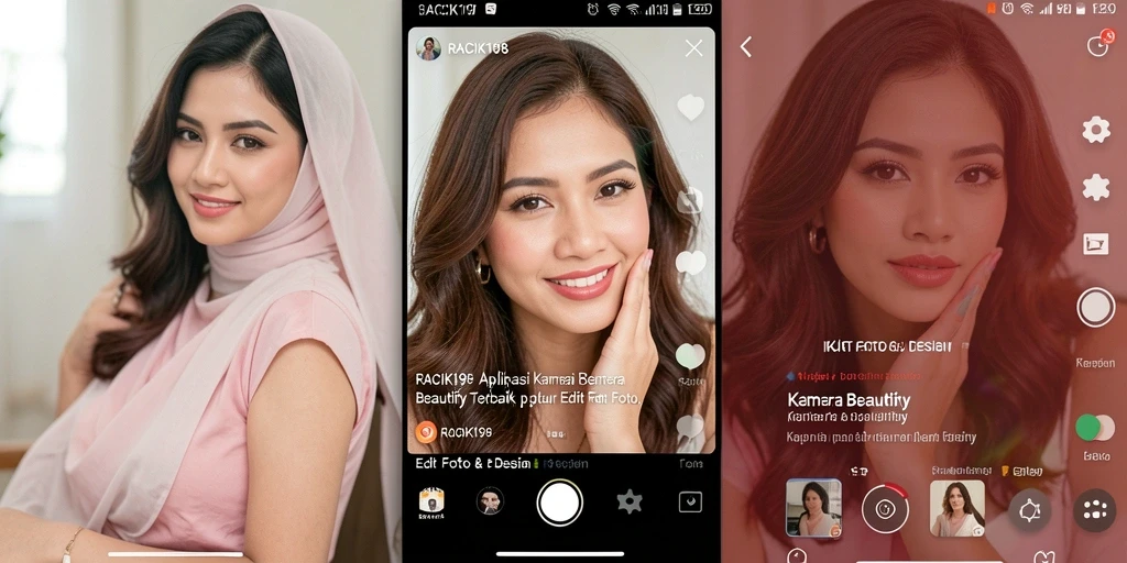 Antarmuka sederhana dan menarik dari RACIK198 untuk edit foto.