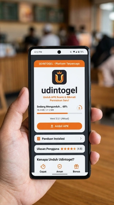 Tampilan halaman APK udintogel