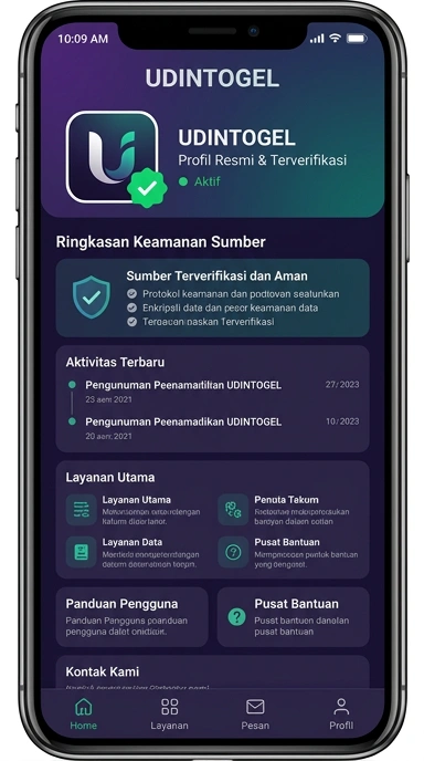 Tampilan kanal resmi udintogel